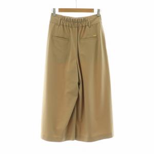 BLUE LABEL CRESTBRIDGE フレアパンツ ワイド バギー 金ボタン ジッパーフライ 38 M ベージュ