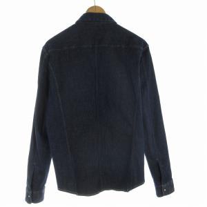 ARMANI JEANS デニムジャケット ジーンズ ロゴ M 紺 ネイビー