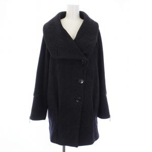 スタンドカラーコート アウター ミドル ウール I36 XS グレー /KH