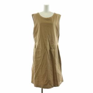 MHL. ノースリーブワンピース フレア ミモレ ロング 2 M 茶 ブラウン /NQ