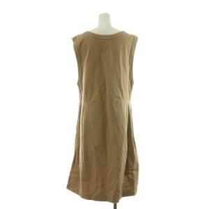 MHL. ノースリーブワンピース フレア ミモレ ロング 2 M 茶 ブラウン /NQ