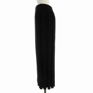 robe de chambre COMME des GARCONS ニットスカート フレア プリーツ ロング 黒 ブラック RGN006 AD2002