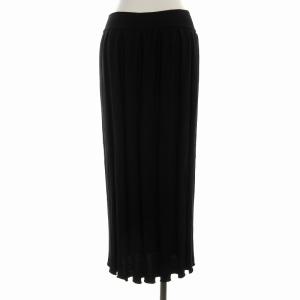 robe de chambre COMME des GARCONS ニットスカート フレア プリーツ ロング 黒 ブラック RGN006 AD2002