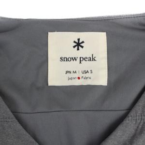 Snow Peak フレキシブルインサーレーションカーディガン 長袖 Vネック 中綿 M グレー SW-19SU001