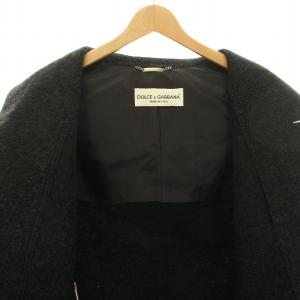 DOLCE&GABBANA ウールコート アウター ミドル ウール ハンガー 保存袋付き 48 M チャコールグレー