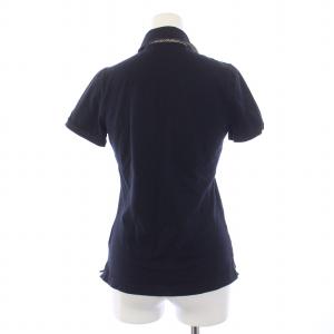 BURBERRY BLUE LABEL ポロシャツ 半袖 ロゴ刺繍 38 S 紺 ネイビー E1P56-388-29