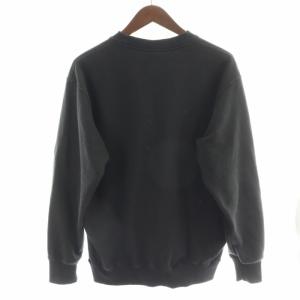 THE NORTH FACE ヘザーロゴクルー スウェット トレーナー ロゴ プリント ワンポイント 長袖 L 黒 ブラック NT12334