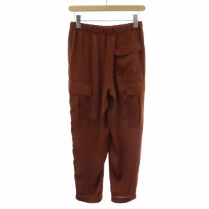 Theory 21SS SATIN GGT UTL CARGO イージーパンツ カーゴ テーパード P XS S 茶 ブラウン 1106410