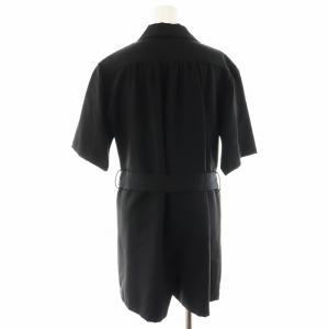 Ameri VINTAGE 20SS オールインワン ショート丈 半袖 ベルト付き S 黒 ブラック /AN3