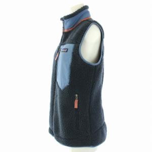 Patagonia クラシック レトロX Classic Retro-X Vest ベスト ボア フリース ジップアップ M 紺 ネイビー 23083