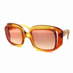 Christian Dior サングラス スクエア クリア セルフレーム  グラデーション 茶 ブラウン OH