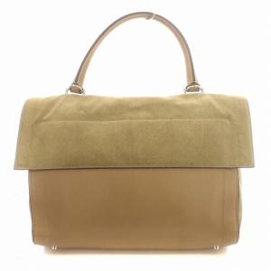 GIVENCHY シャークトゥース レザー ターンロック クロスボディ スエード ショルダーバッグ ベージュ /G