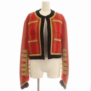 16AW コレクション ツイード ジャケット M レッド