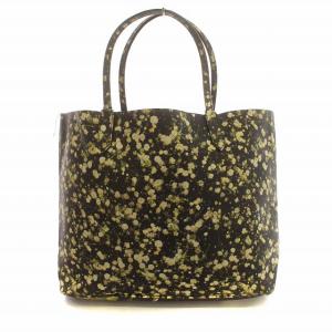 GIVENCHY トートバッグ 花柄 PVC 黒 黄色 /G