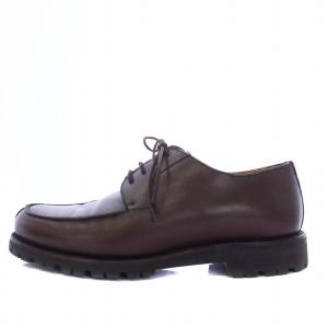 Berwick オックスフォードシューズ Uチップ レースアップ レザー ビブラムソール 6 25.5cm 茶 ブラウン