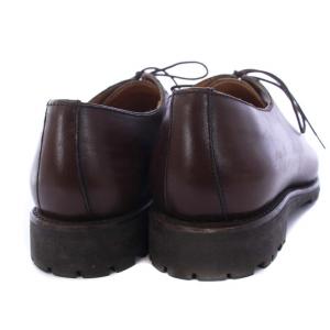 Berwick オックスフォードシューズ Uチップ レースアップ レザー ビブラムソール 6 25.5cm 茶 ブラウン