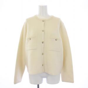 24AW ミニブークレニット カーディガン 40 ホワイト KRWOCA0357