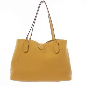 Longchamp ロゾ トートバッグ ハンドバッグ レザー 黄色 マスタード