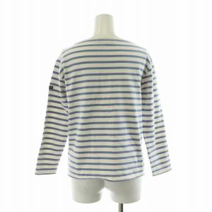 SAINT JAMES バスクシャツ Tシャツ カットソー 七分袖 ボーダー プルオーバー XS 白 ホワイト 青 ブルー /NQ