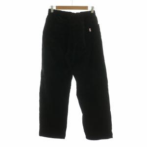 DANTON コーデュロイイージーパンツ ストレート 38 M 黒 ブラック DT-E0067