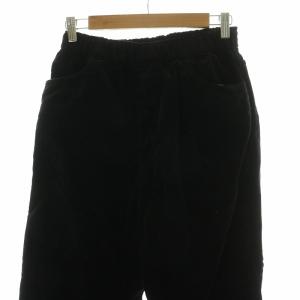 DANTON コーデュロイイージーパンツ ストレート 38 M 黒 ブラック DT-E0067