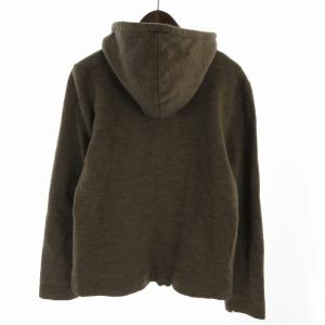 A.P.C. ジップアップパーカー フーディー スウェット 裏起毛 長袖 M 茶 ブラウン