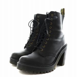 Dr.Martens ケンドラ KENDRA 10ホール ショートブーツ レースアップ チャンキーヒール レザー UK4 23.0cm 黒 ブラック