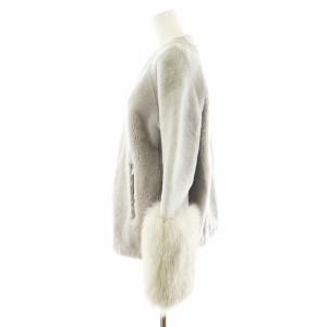 Diagram GRACE CONTINENTAL 18AW ムートンフォックスブルゾン 36 グレー