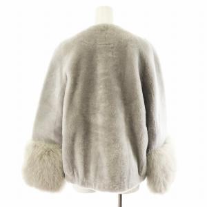 Diagram GRACE CONTINENTAL 18AW ムートンフォックスブルゾン 36 グレー