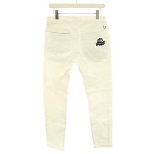 PEARLY GATES ゴルフウェア 21SS パワフルコットンストレッチ トリコチン パンツ ジップフライ ロゴ刺繍 4 M