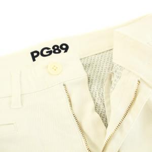 PEARLY GATES ゴルフウェア 21SS パワフルコットンストレッチ トリコチン パンツ ジップフライ ロゴ刺繍 4 M