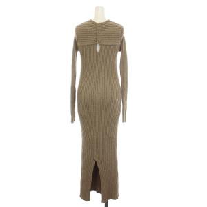 TODAYFUL 23AW Mix Boucle Knitdress リブニットドレス ワンピース ロング マキシ丈 長袖