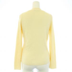 ANAYI 23SS カーディガン リブニット Vネック ウール シルク混 長袖 38 M 白 アイボリー