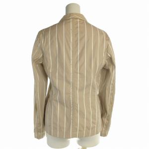 JIL SANDER テーラードジャケット 長袖 ストライプ 34 XS ベージュ