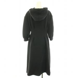 René 22年製 パフスリーブキルティングコート 34 ブラック