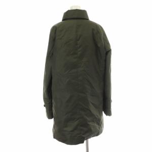 Aquascutum 中綿ジャケット ロング ハイネック ベルト ライナー付き TL L カーキ