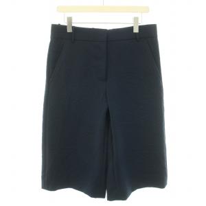 ガウチョパンツ ワイドパンツ ボタンフライ 42 L 紺 ネイビー /YT