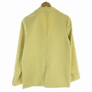 BARNEYS NEW YORK 23SS テーラードジャケット 総裏地 ダブル センターベント 36 S 黄 イエロー /RO