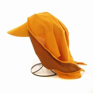 mont-bell サンバイザー アウトドア 日除け 帽子 オレンジ /MM