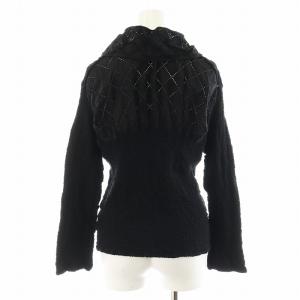 me ISSEY MIYAKE シャツ ブラウス 長袖 切替 黒 ブラック