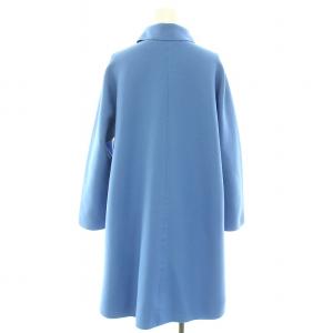 me ISSEY MIYAKE ニットコート サックスブルー MI82KA581