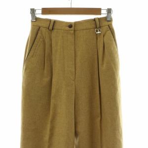 Christian Dior テーパードパンツ ヴィンテージ タック ジッパーフライ M ベージュ