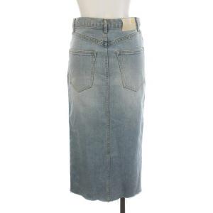 MUSE de Deuxieme Classe 22SS DENIM SLIT スカート デニム スリット タイト 34 S 水色 サックスブルー /YM