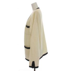 L'Appartement 22AW Bicolor Knit Cardigan アイボリー