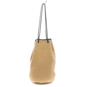 marco masi 巾着バッグ ハンドバッグ ベージュ 黒