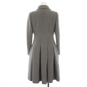 René ウール アンゴラ コート ロング ジップアップ アウター 34 S グレー