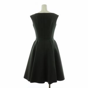 René ノースリーブワンピース フレア ひざ丈 34 S ダークグレー