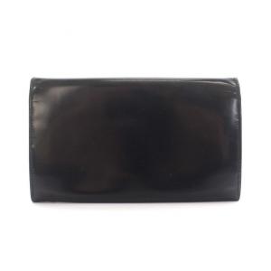 GUCCI 長財布 二つ折り エナメルレザー 黒 ブラック