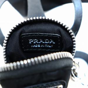PRADA ミニポーチ ショルダーポーチ スマートフォンケース ナイロン ブラック 1ZT0162DMJ