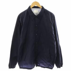 pieces ブルゾン ジャンパー ロゴ ナイロン 40 L 紺 ネイビー /AN34